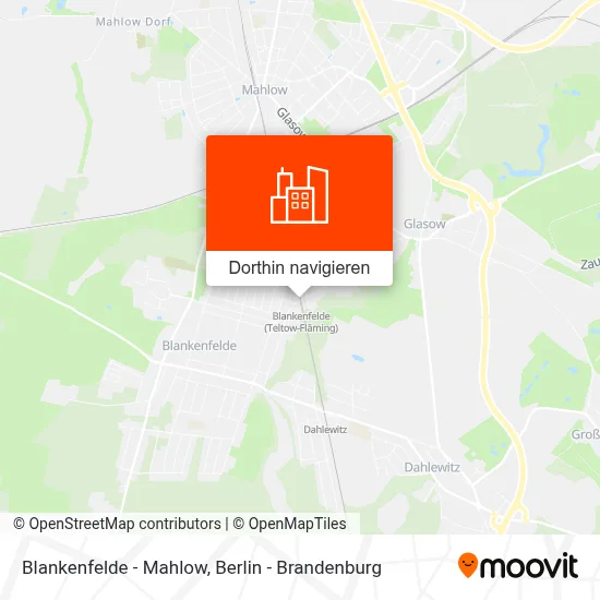 Blankenfelde - Mahlow Karte