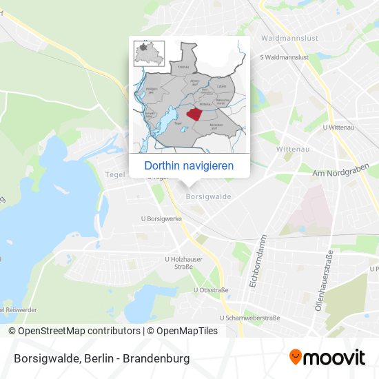 Borsigwalde Karte