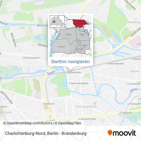 Charlottenburg-Nord Karte