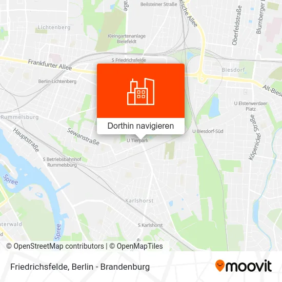 Friedrichsfelde Karte