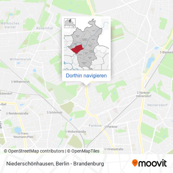 Niederschönhausen Karte