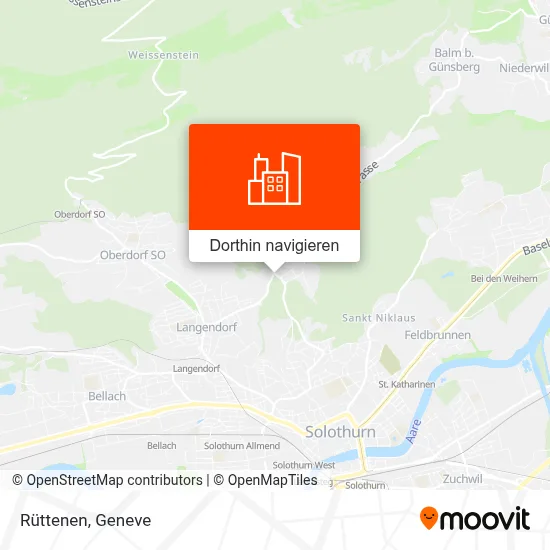 Rüttenen Karte