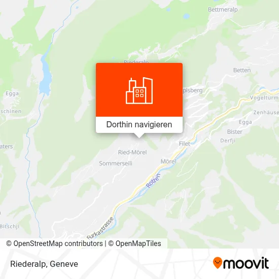 Riederalp Karte
