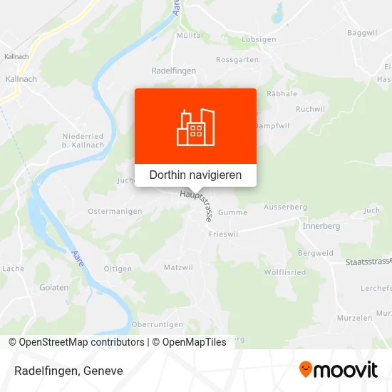 Radelfingen Karte