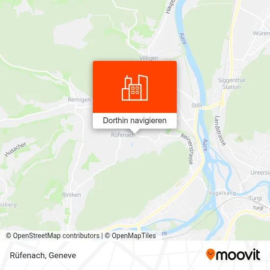 Rüfenach Karte