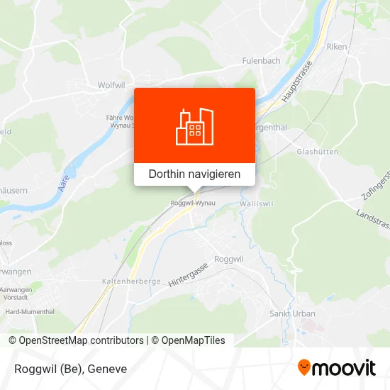 Roggwil (Be) Karte