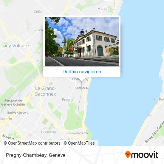 Pregny-Chambésy Karte