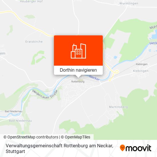 Verwaltungsgemeinschaft Rottenburg am Neckar Karte