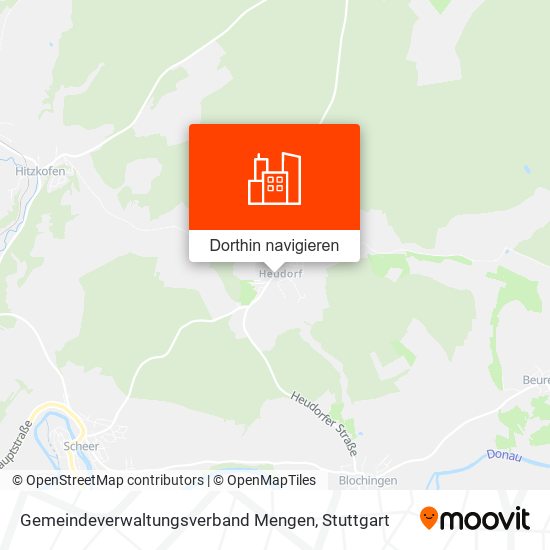 Gemeindeverwaltungsverband Mengen Karte