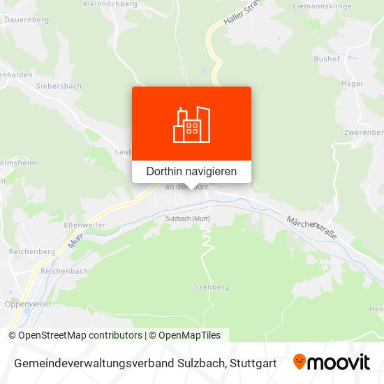 Gemeindeverwaltungsverband Sulzbach Karte