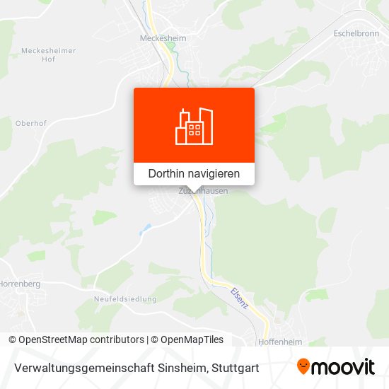 Verwaltungsgemeinschaft Sinsheim Karte