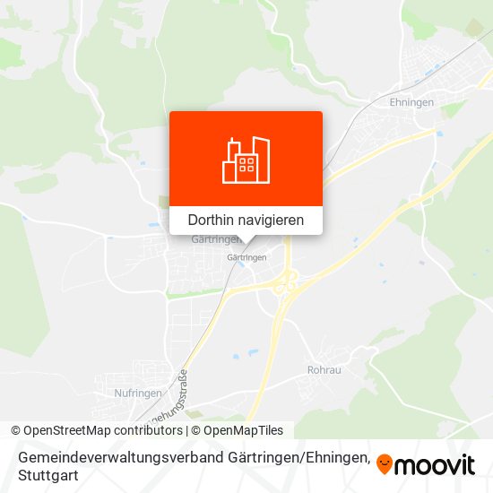Gemeindeverwaltungsverband Gärtringen / Ehningen Karte