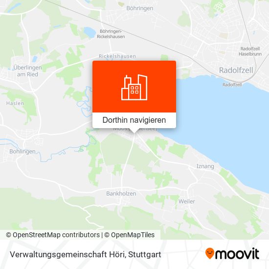 Verwaltungsgemeinschaft Höri Karte