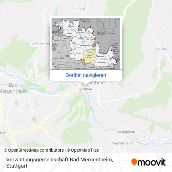Verwaltungsgemeinschaft Bad Mergentheim Karte