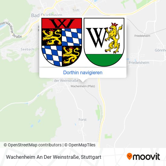 Wachenheim An Der Weinstraße Karte