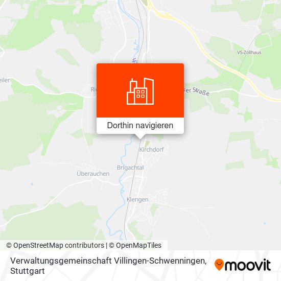 Verwaltungsgemeinschaft Villingen-Schwenningen Karte