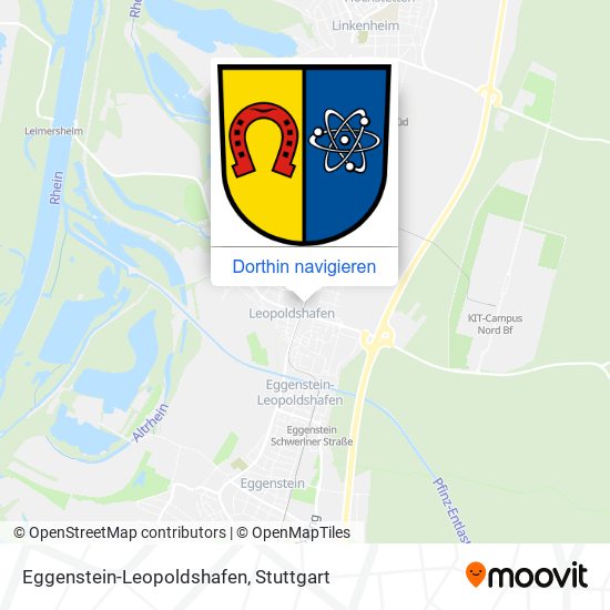 Eggenstein-Leopoldshafen Karte