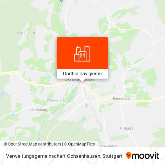 Verwaltungsgemeinschaft Ochsenhausen Karte