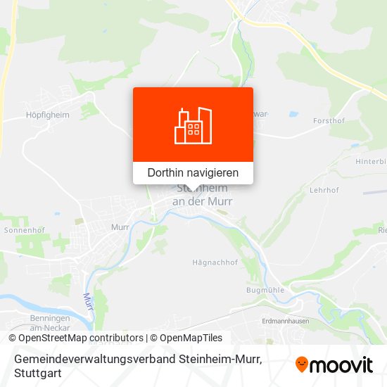 Gemeindeverwaltungsverband Steinheim-Murr Karte
