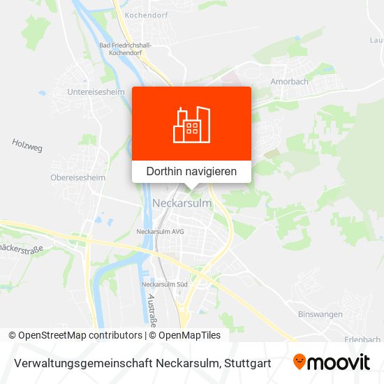 Verwaltungsgemeinschaft Neckarsulm Karte