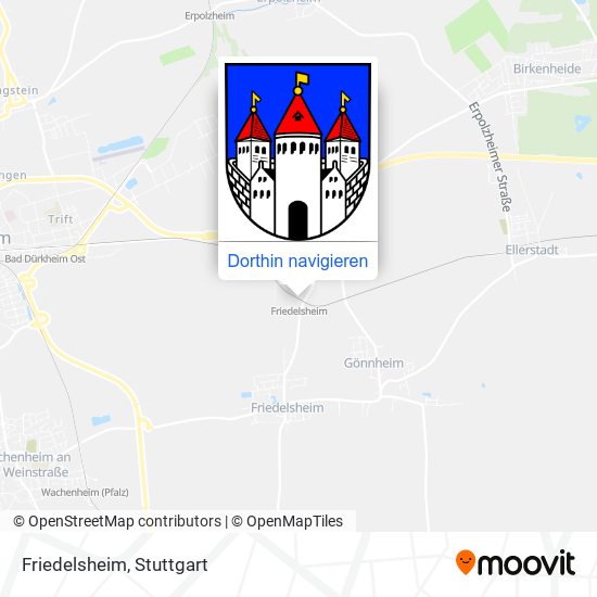 Friedelsheim Karte