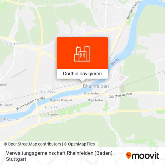 Verwaltungsgemeinschaft Rheinfelden (Baden) Karte