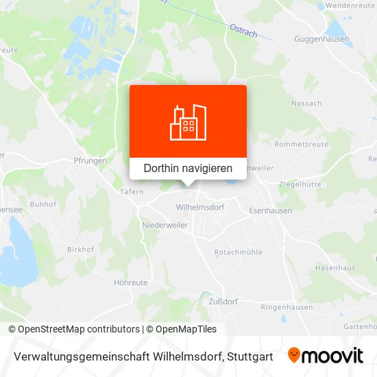 Verwaltungsgemeinschaft Wilhelmsdorf Karte