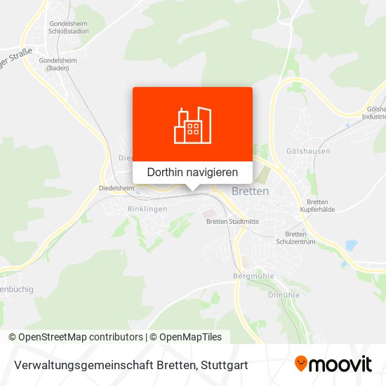 Verwaltungsgemeinschaft Bretten Karte