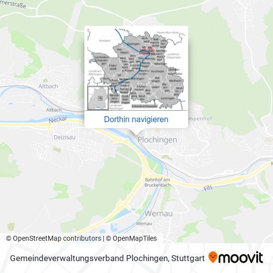 Gemeindeverwaltungsverband Plochingen Karte