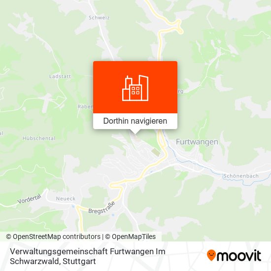Verwaltungsgemeinschaft Furtwangen Im Schwarzwald Karte
