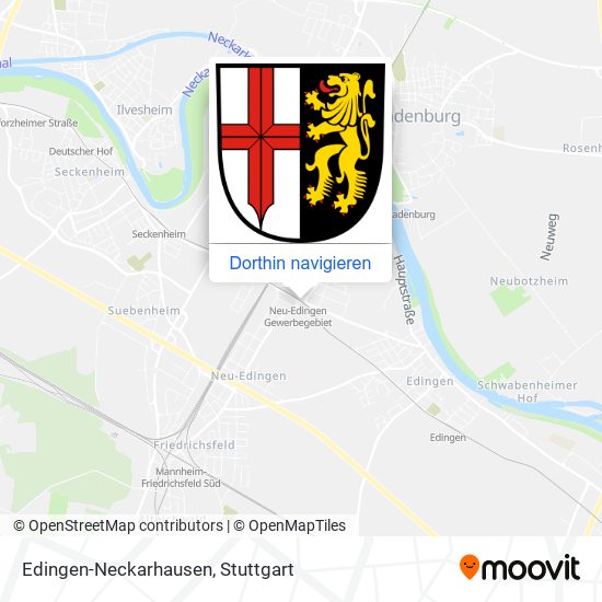 Edingen-Neckarhausen Karte