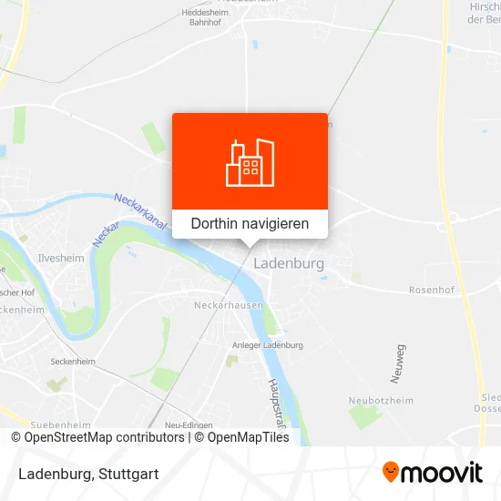 Ladenburg Karte