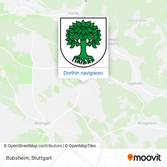 Bubsheim Karte