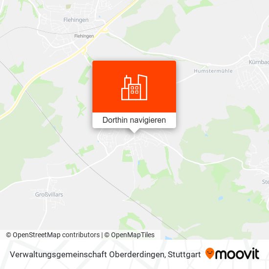 Verwaltungsgemeinschaft Oberderdingen Karte