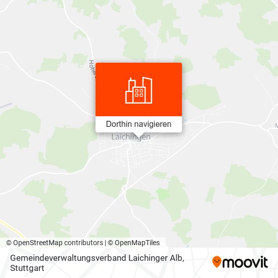 Gemeindeverwaltungsverband Laichinger Alb Karte