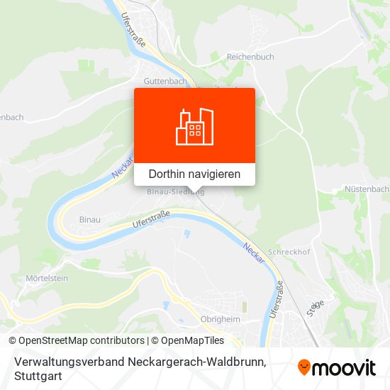 Verwaltungsverband Neckargerach-Waldbrunn Karte