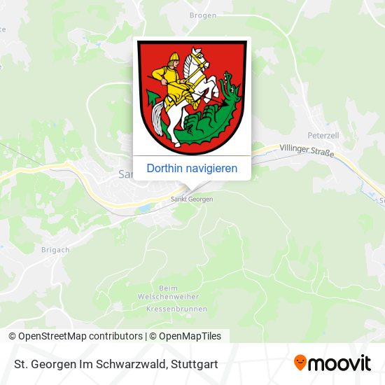 St. Georgen Im Schwarzwald Karte