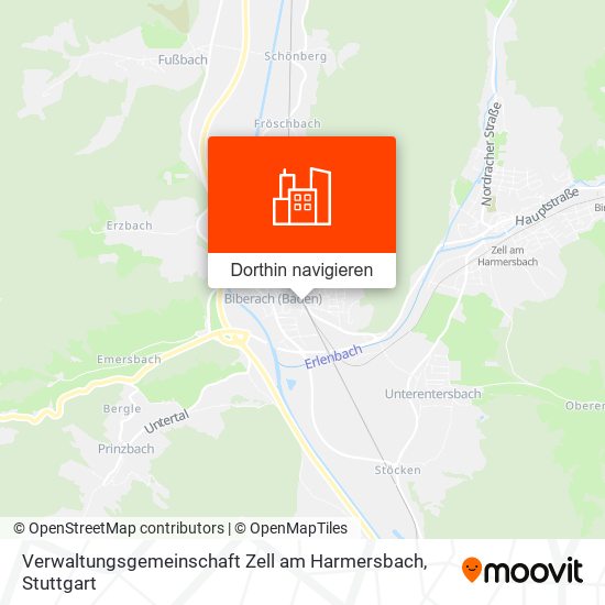 Verwaltungsgemeinschaft Zell am Harmersbach Karte