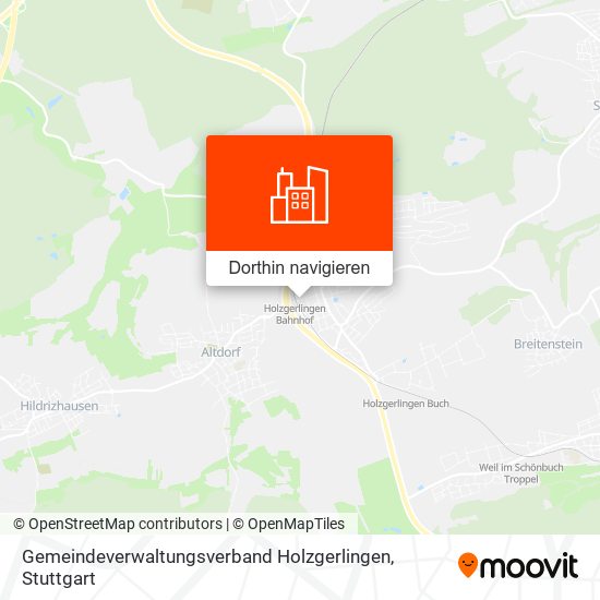 Gemeindeverwaltungsverband Holzgerlingen Karte