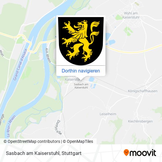 Sasbach am Kaiserstuhl Karte