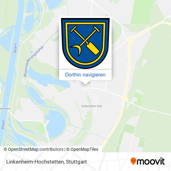 Linkenheim-Hochstetten Karte