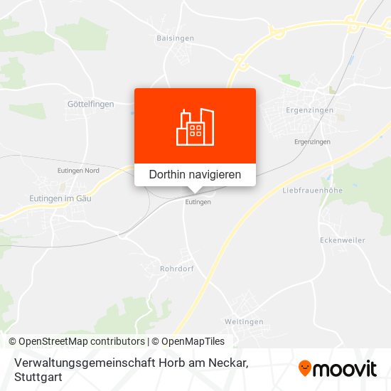 Verwaltungsgemeinschaft Horb am Neckar Karte