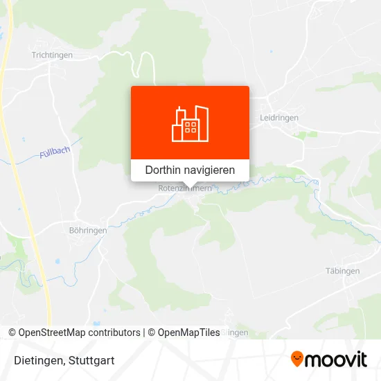 Dietingen Karte
