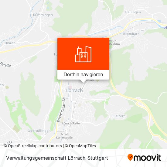 Verwaltungsgemeinschaft Lörrach Karte