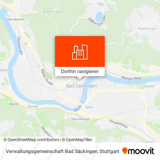 Verwaltungsgemeinschaft Bad Säckingen Karte