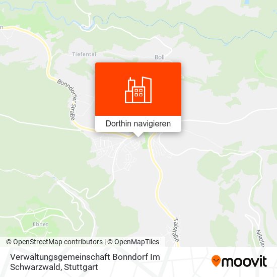Verwaltungsgemeinschaft Bonndorf Im Schwarzwald Karte