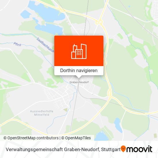 Verwaltungsgemeinschaft Graben-Neudorf Karte