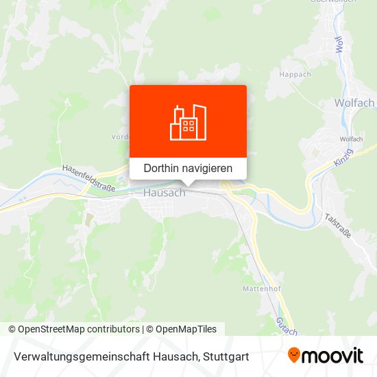 Verwaltungsgemeinschaft Hausach Karte