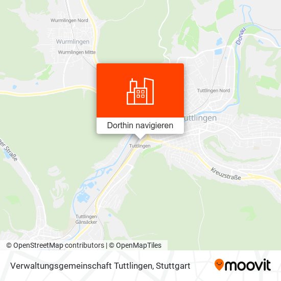 Verwaltungsgemeinschaft Tuttlingen Karte