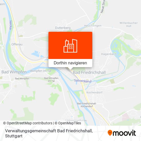 Verwaltungsgemeinschaft Bad Friedrichshall Karte